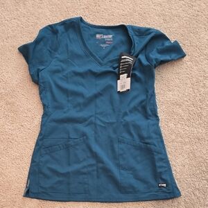 Grey's Anatomy Women's Teal Short Sleeve Top